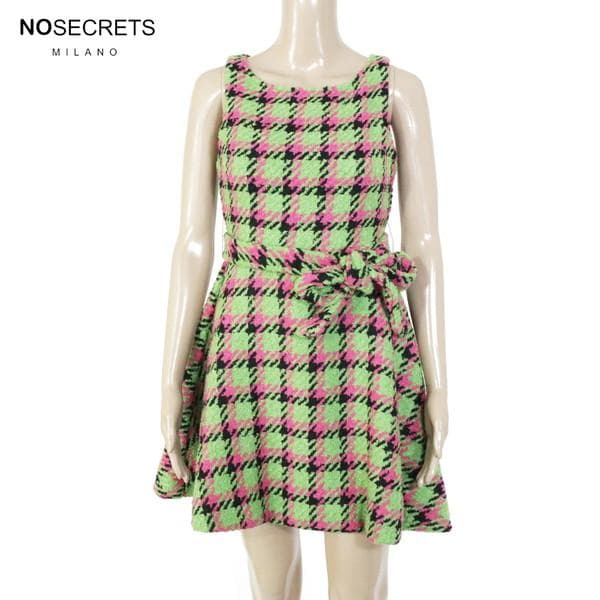 ノーシークレッツ ツイードワンピース 40 EOP1702 S Mサイズ