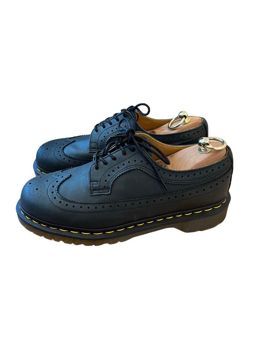 【美品】Dr.Martens ネイビーレザー ブローグシューズ(26cm)