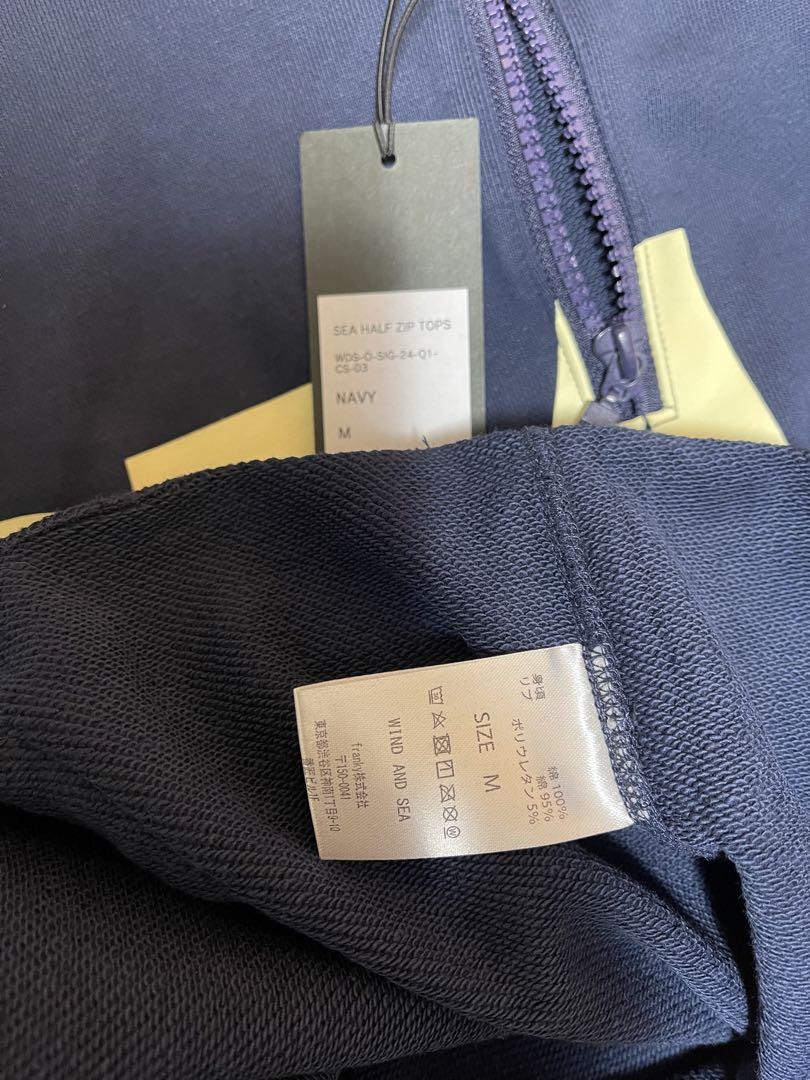ウィンダンシー ハーフジップ スウェット ネイビー M 新品