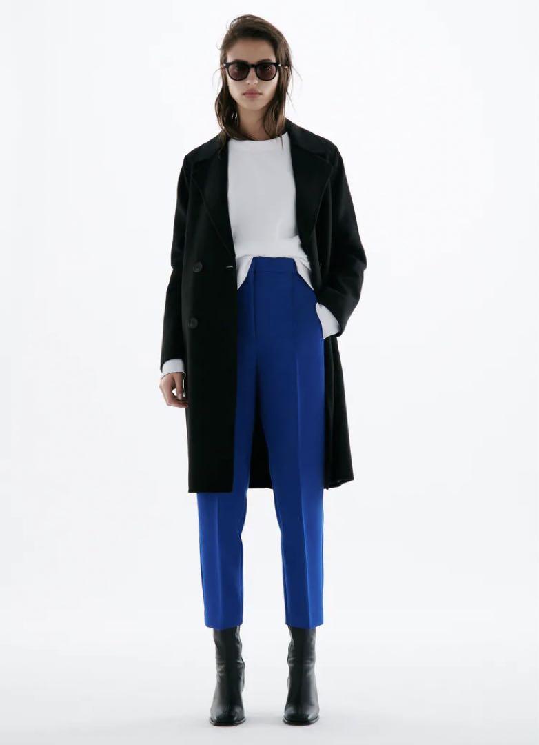 ZARA ロイヤルブルー パンツドレス ノースリーブ オールインワン