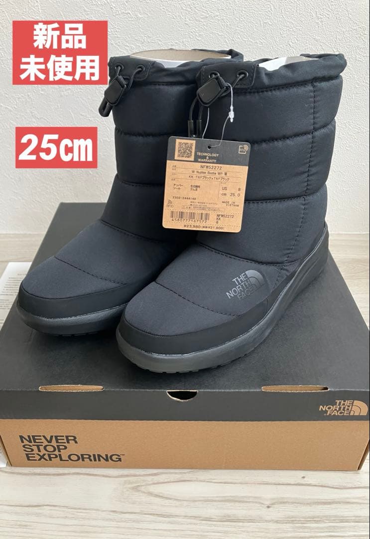 ザ ノース フェイス ヌプシ ブーティ ウォータープルーフ 25センチ女性用THE NORTH FACE