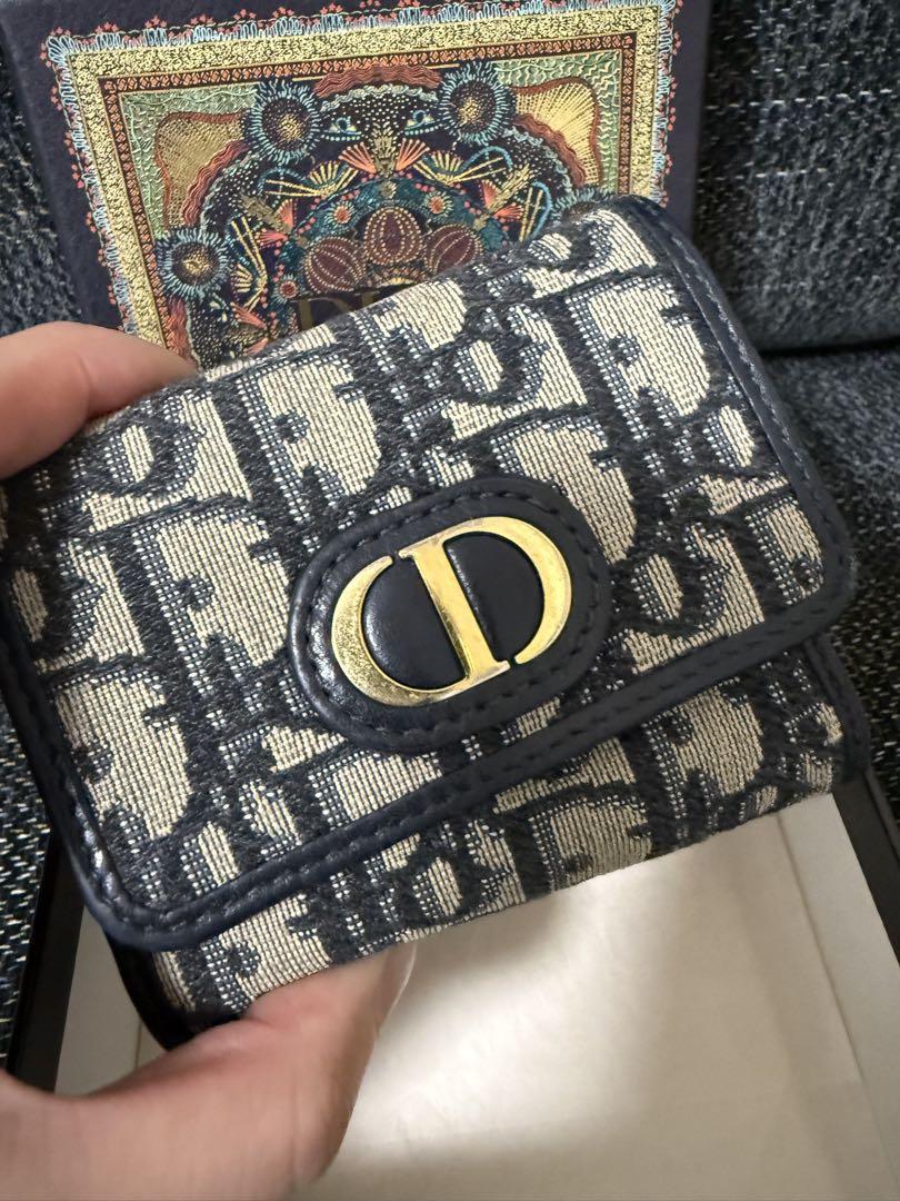 Dior 三つ折り財布 オブリーク