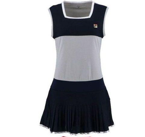 フィラシルバーグレー♡バイカラージャガードメッシュ ノースリーブワンピース❦