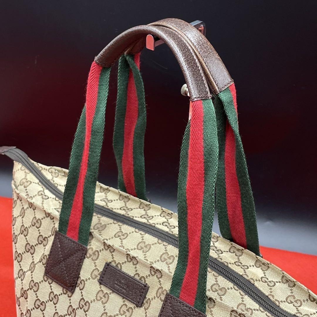 グッチ シェリーライン トートバッグ 131228 GGカーフ ハンドバッグ GUCCI グッチ 131228 シェリーライン カバン ショルダーバッグ
