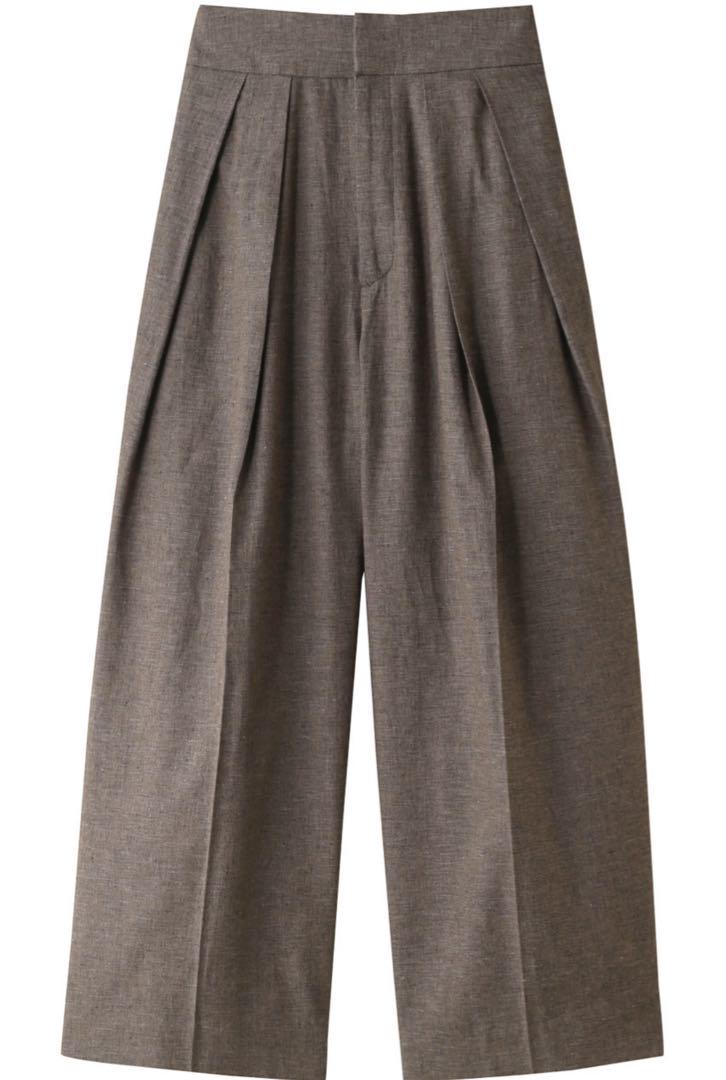 SACRA LINEN COTTON CHAMBRAY PANTS