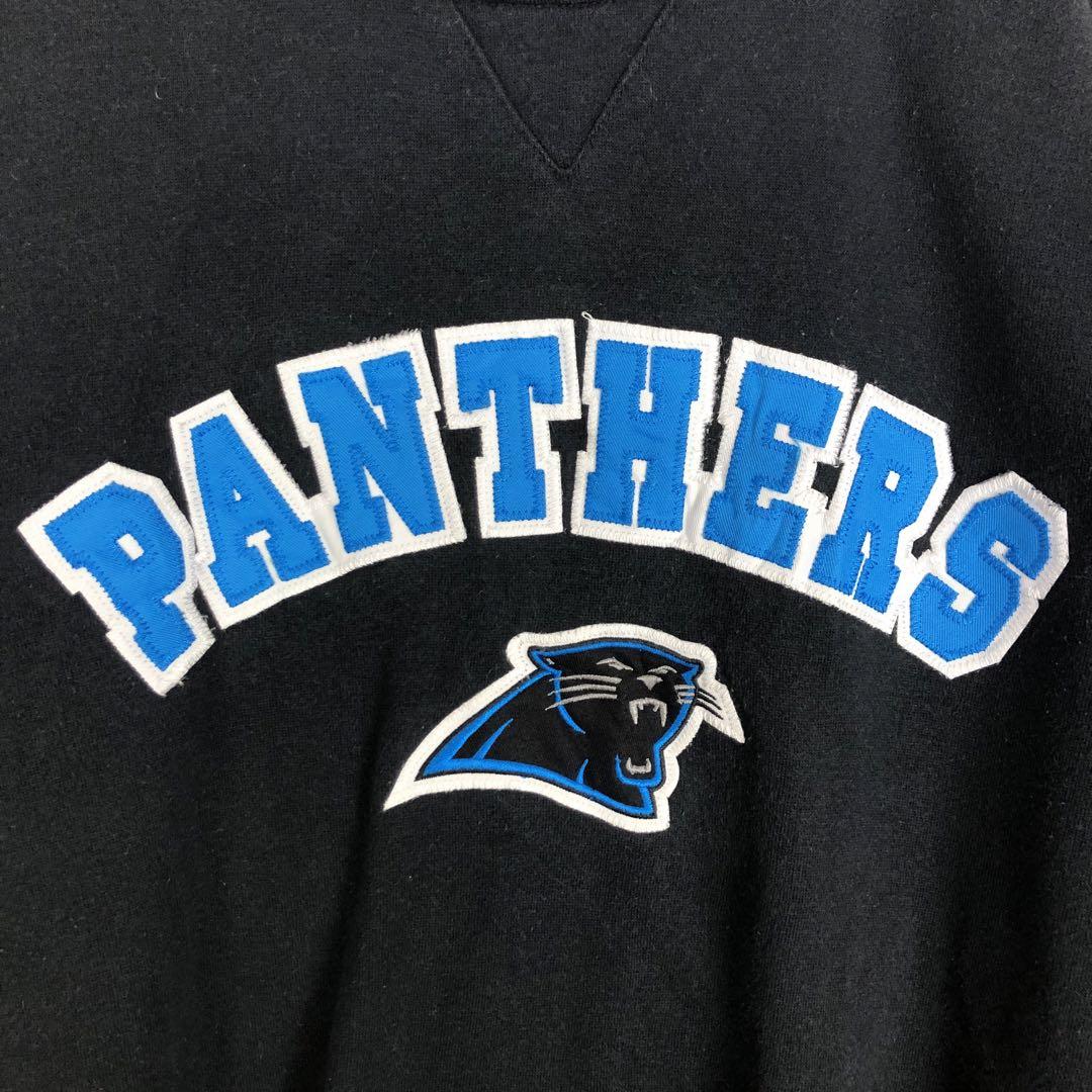 1404 NFL パンサーズ　刺繍　ロゴ　スウェット　トレーナー　ゆるだぼ　黒