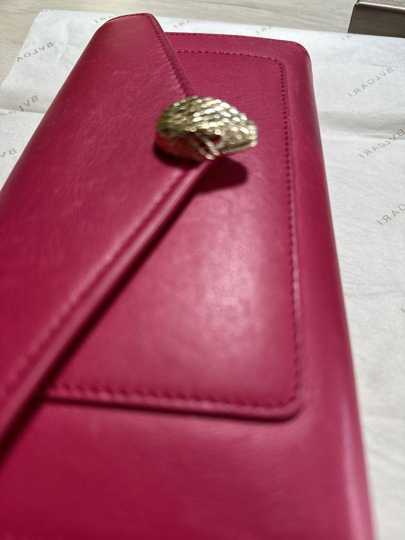 BVLGARI ピンク長財布