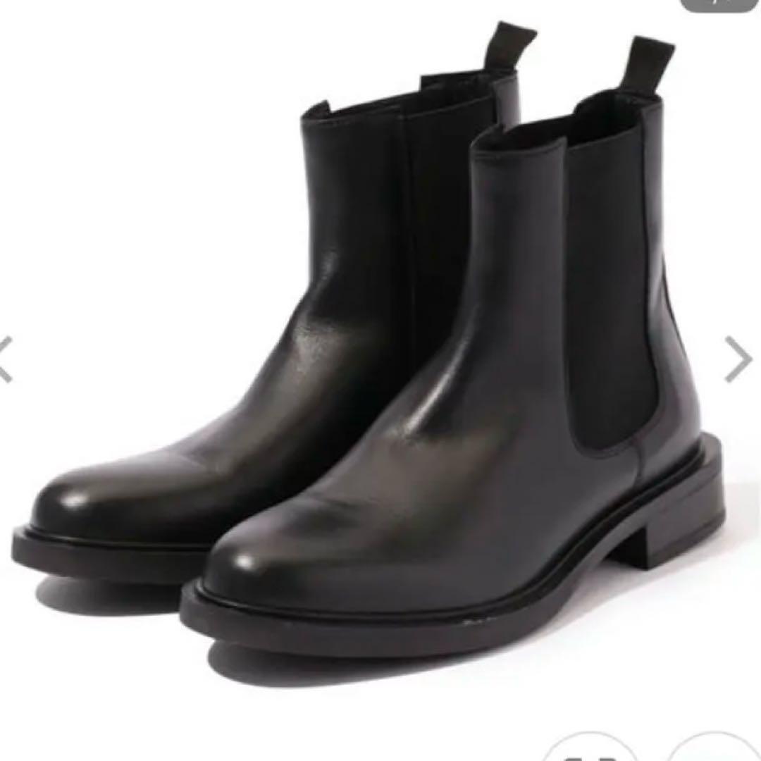 TOMORROWLAND ブラック サイドゴアブーツ 3724cm TOMORROWLAND