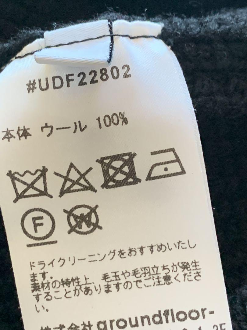 UNDECORATED MF Wool Knit Zp Vest ブラック 3