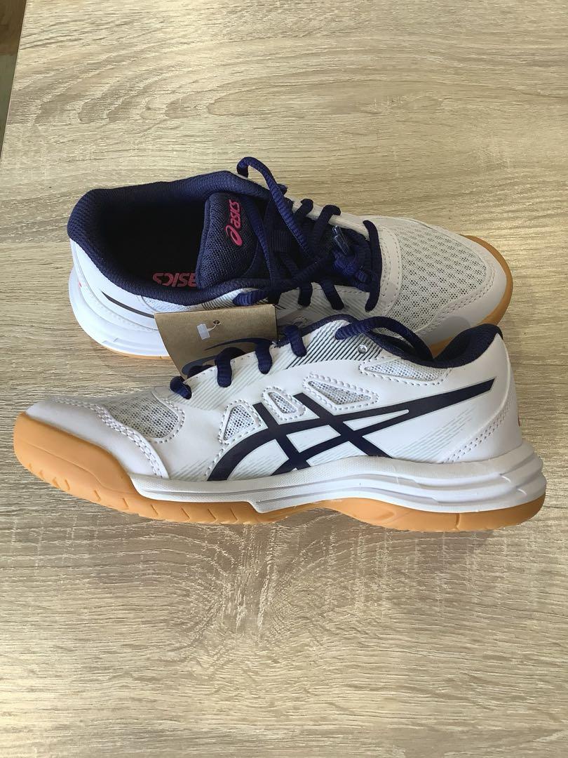 アシックス asics バレーボールシューズ jr 21.5㎝ 紺ピンク 箱無し