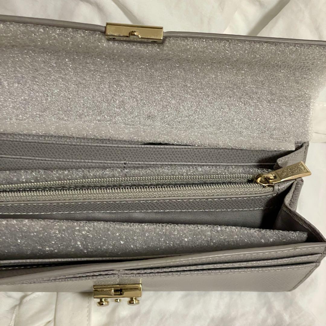 極美品　フルラ　FURLA レザー　長財布　グレージュ　メトロポリス