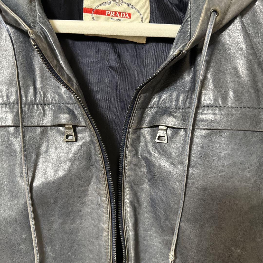 PRADA レザーブルゾン