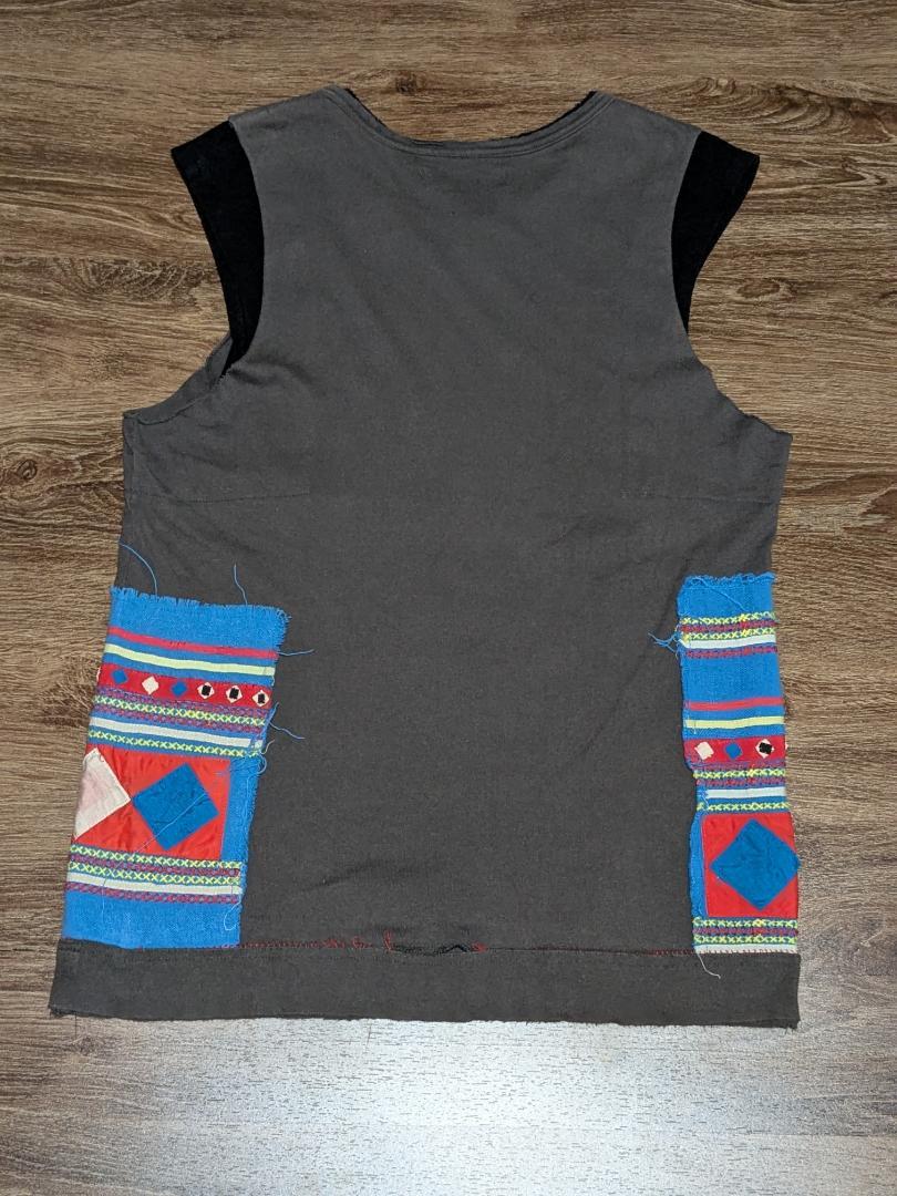 アンダーカバー 2003SS 民族柄ノースリーブTシャツ scab期