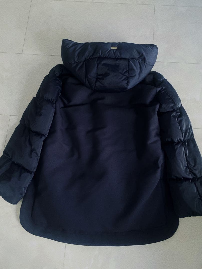 人気異素材コンビダウン44ネイビーL・HERNO