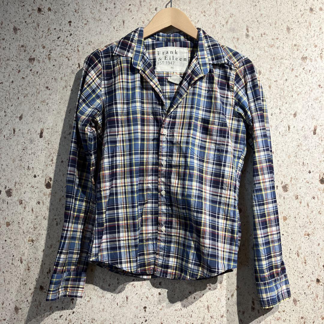 ブランド古着　Frank&eileen スキッパーシャツ　チェック　ロンハーマン 5,524円