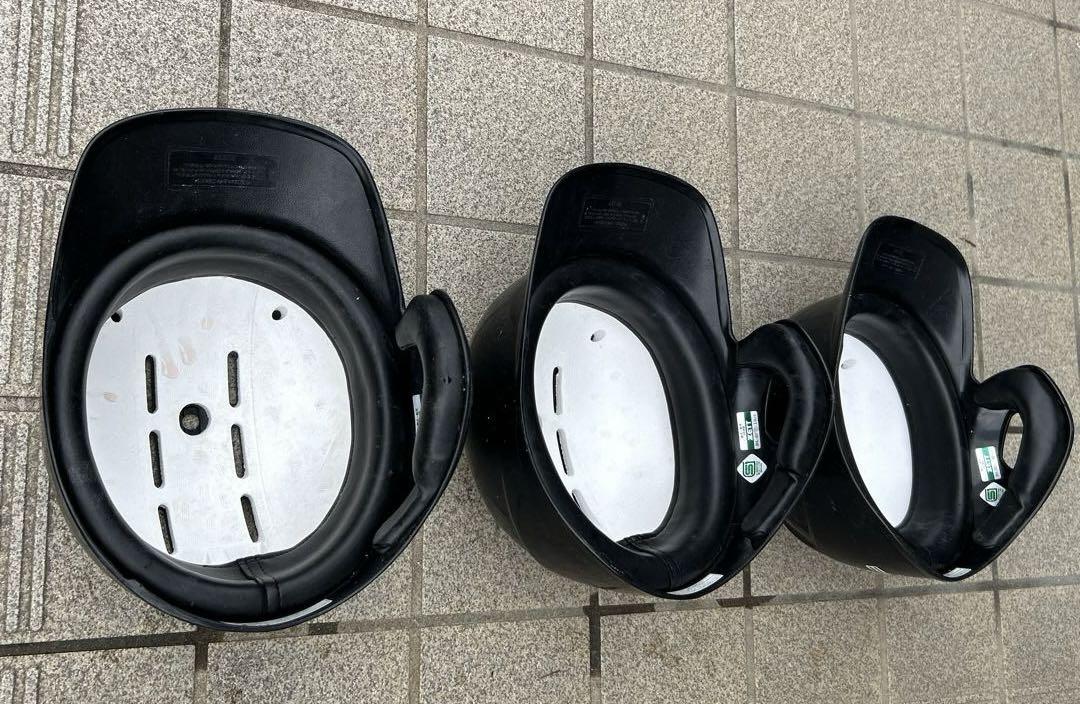 ZETT ヘルメット　軟式一般用　M,L,Oサイズ　ブラック 3個