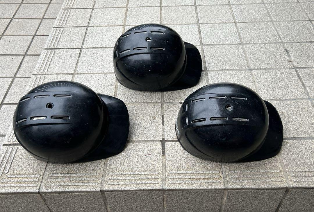 ZETT ヘルメット　軟式一般用　M,L,Oサイズ　ブラック 3個