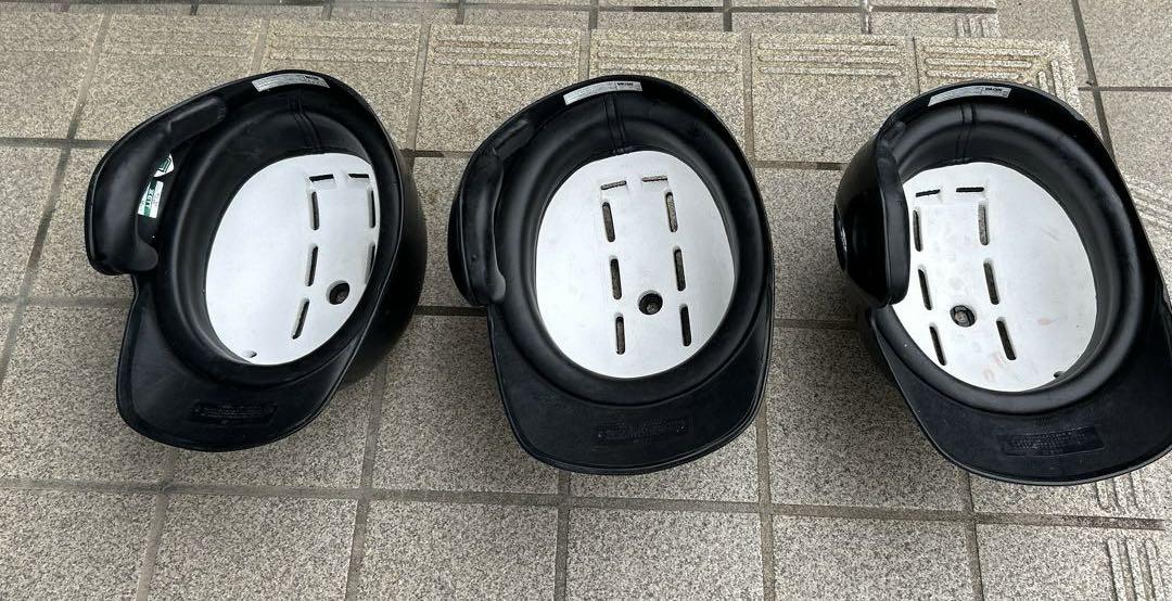 ZETT ヘルメット　軟式一般用　M,L,Oサイズ　ブラック 3個