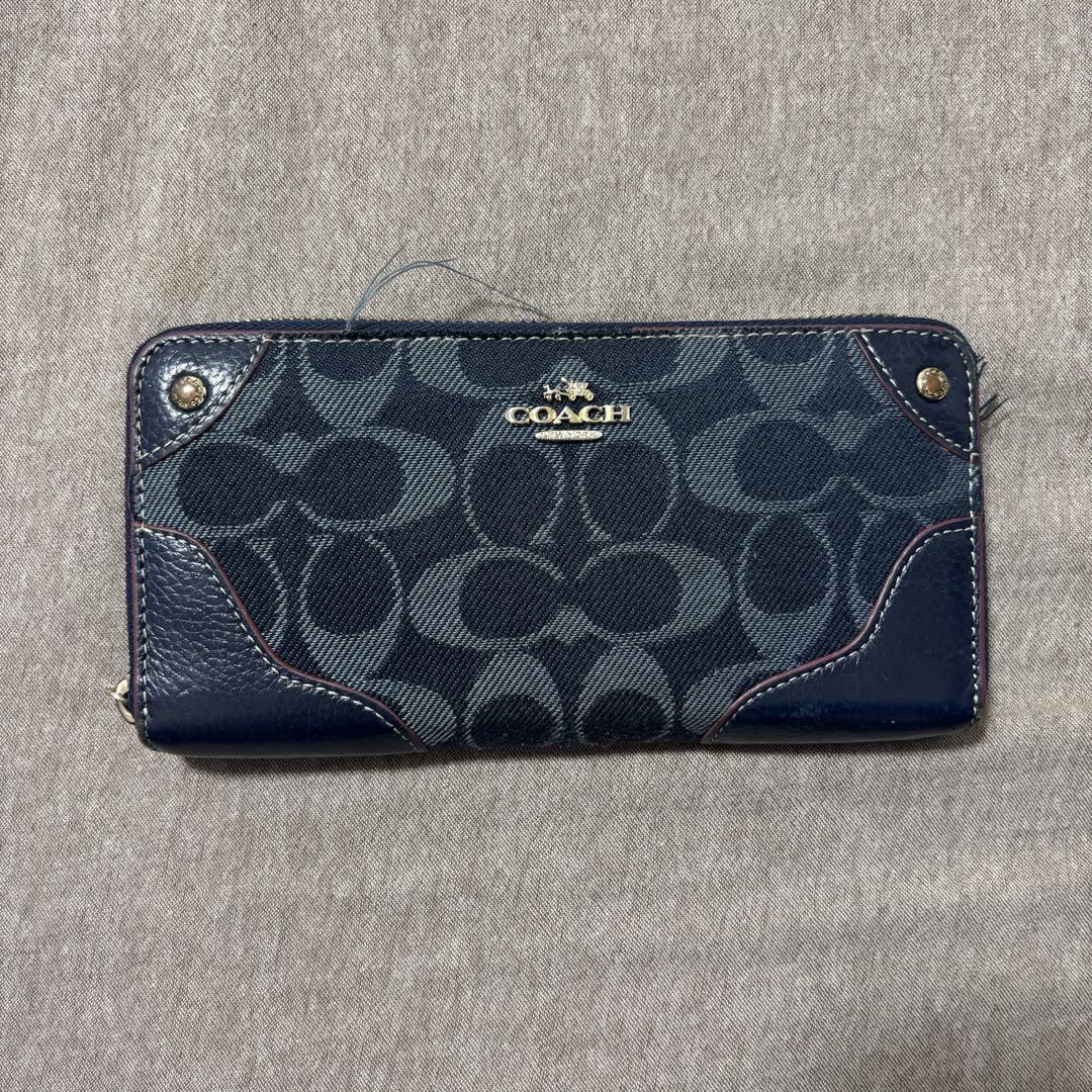 楽天市場】コーチ 長財布 COACH ラウンドファスナー