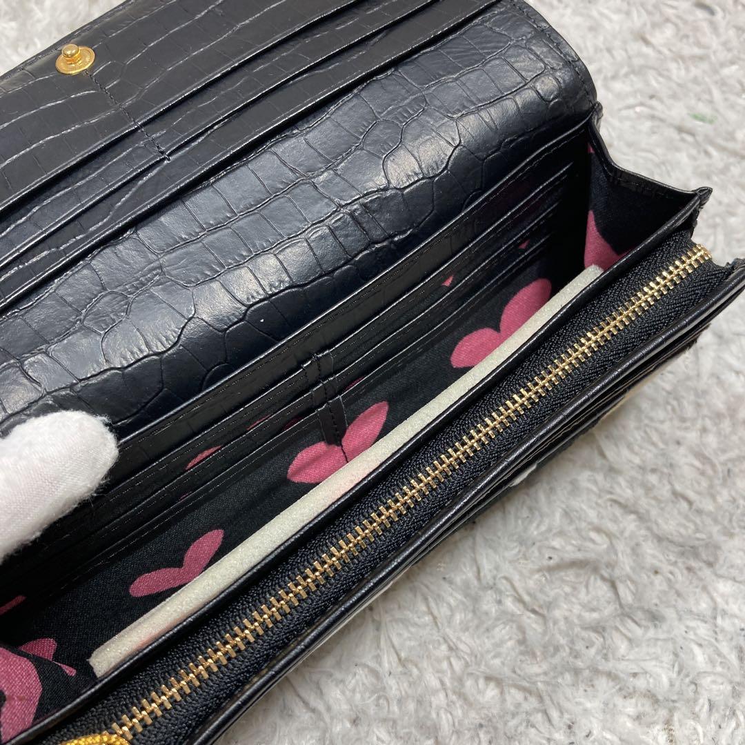 新品未使用 シンクビー 長財布 マーガレット ビジュー お花柄 専用バッグ付き