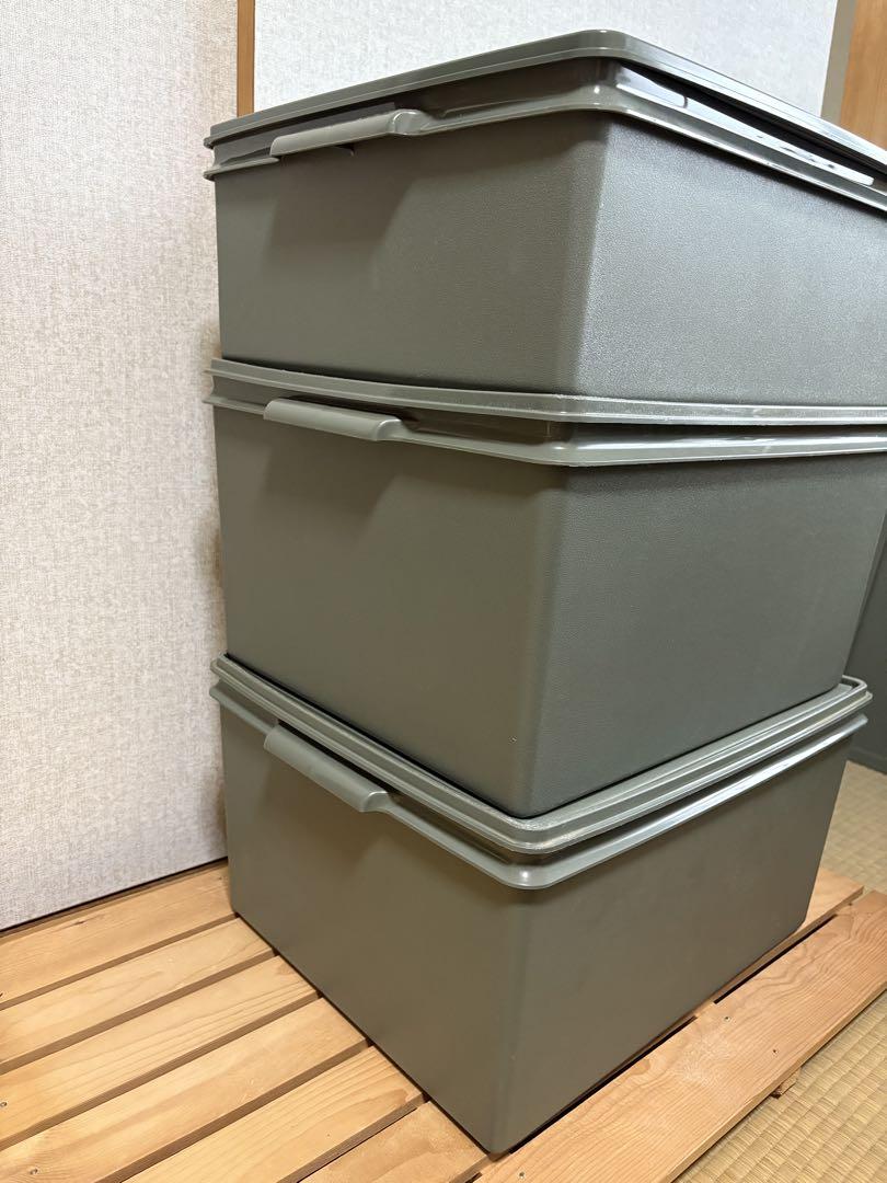 【中古品】タッパーウェア　ディープスーパーケース　スーパーケース　3点セット