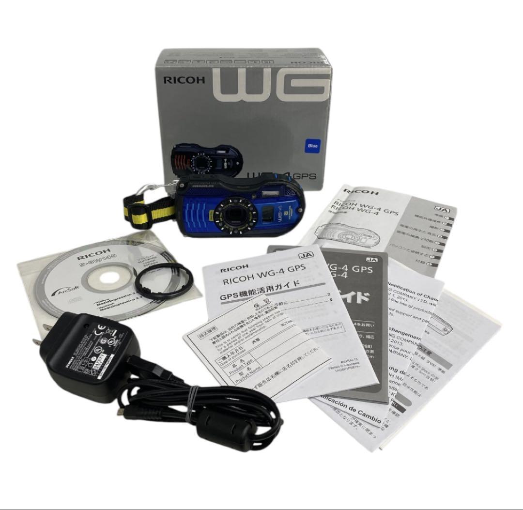 極美品　RICOH 防水デジタルカメラ RICOH WG-4GPS　25ウ314