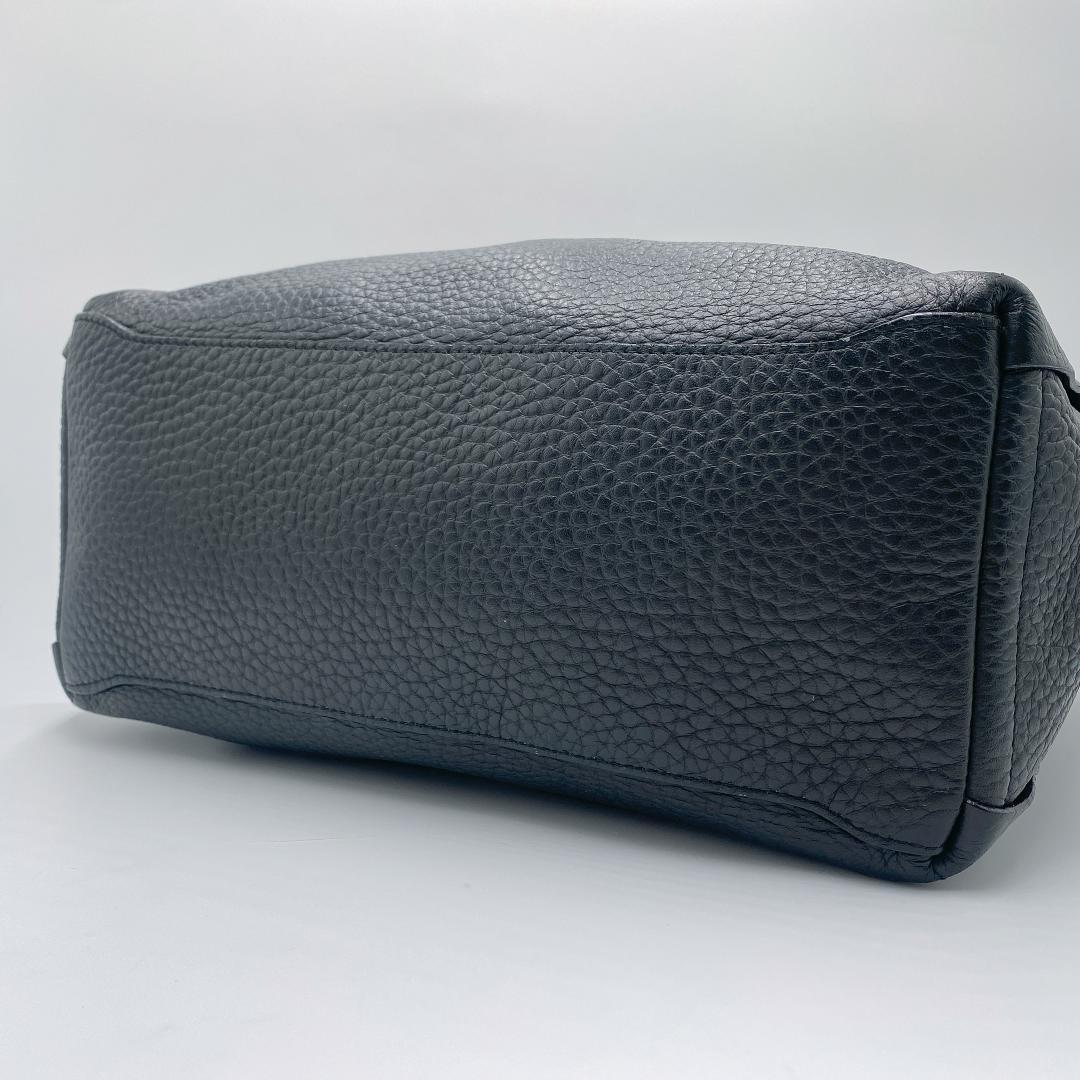 美品 FURLA シボ革 トートバッグ カプリッチョ A4収納 B73