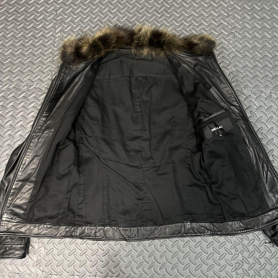 美品　シェラック　レザー　ジャケット