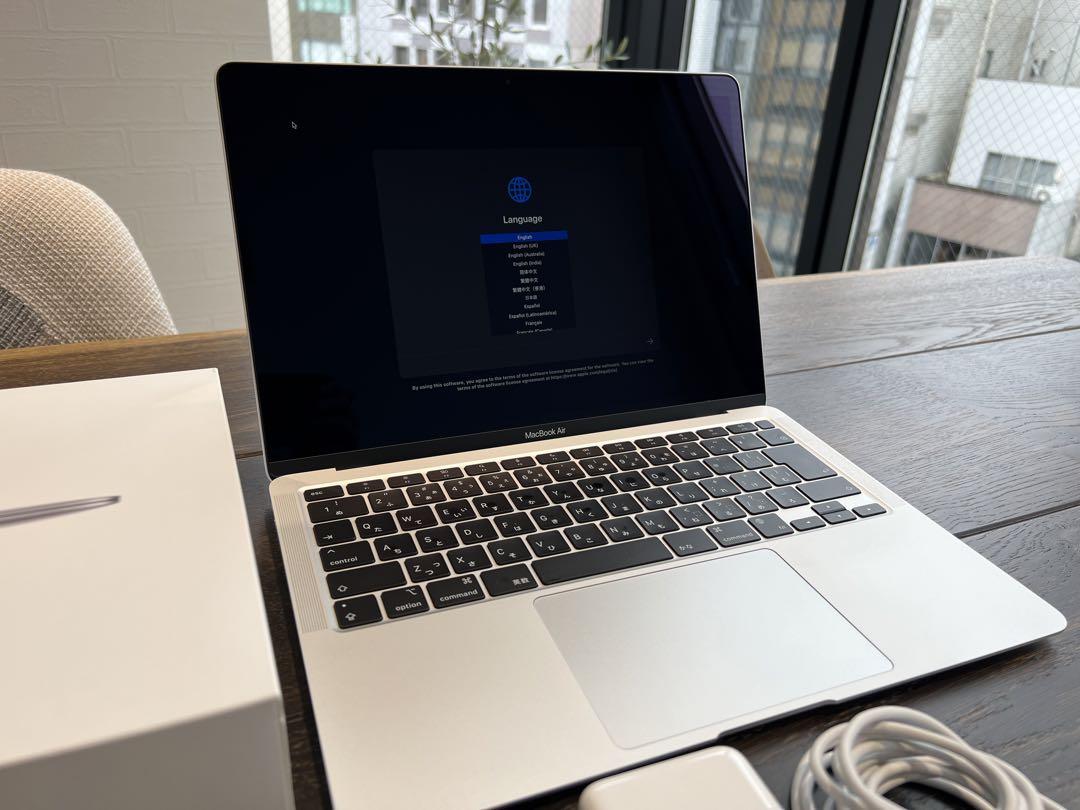 【美品】MacBook Air M1 シルバー 8GB 256GB Apple MacBook Air m1 2020 8GB/256GB シルバー