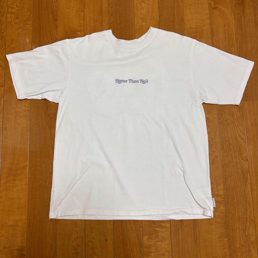 HTH Heart logo tee ホワイト　Tシャツ　即完売　再販無し HTH Heart logo Tシャツ （ホワイト×ラベンダー）Lサイズ - メルカリ