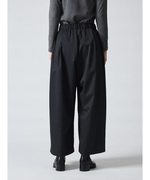 mizuiro ind ウール ワイドイージーパンツ チャコールグレー mizuiro ind ウール ワイドイージーパンツ チャコールグレー