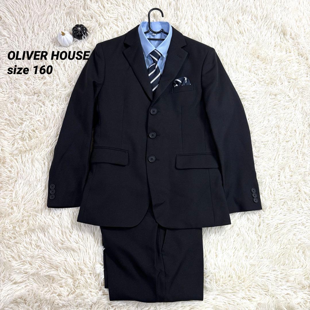 OLIVER HOUSE 卒業式 スーツ 男の子 160 4点セット 黒160cm・OLIVER HOUSE