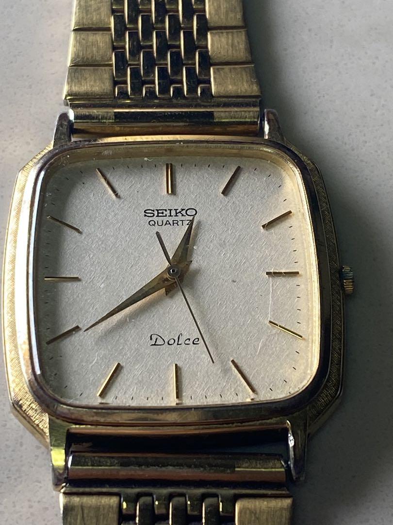 2412❣️ SEIKO セイコー ゴールド ステンレス　ゴールド　スクエア