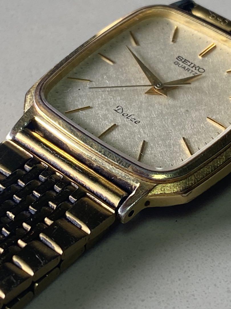 2412❣️ SEIKO セイコー ゴールド ステンレス　ゴールド　スクエア