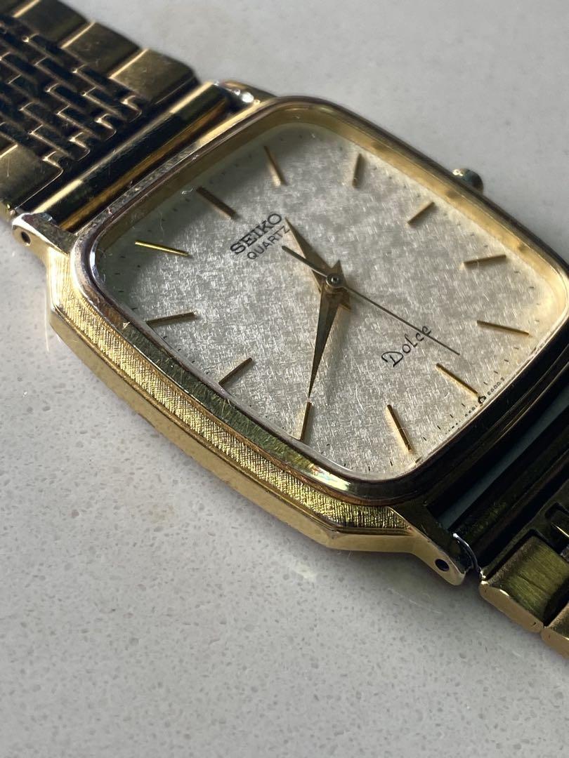 2412❣️ SEIKO セイコー ゴールド ステンレス　ゴールド　スクエア