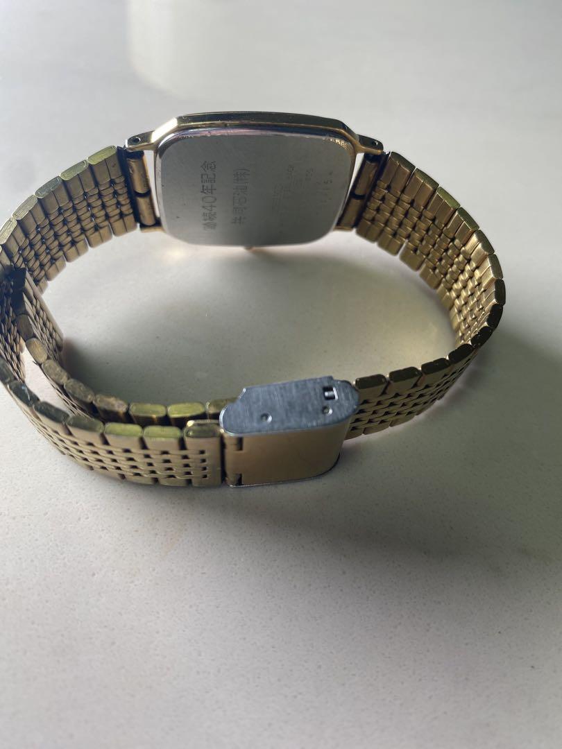 2412❣️ SEIKO セイコー ゴールド ステンレス　ゴールド　スクエア