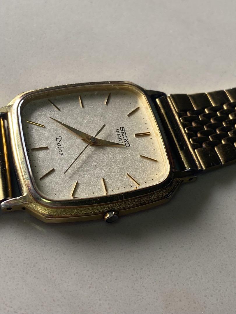 2412❣️ SEIKO セイコー ゴールド ステンレス　ゴールド　スクエア