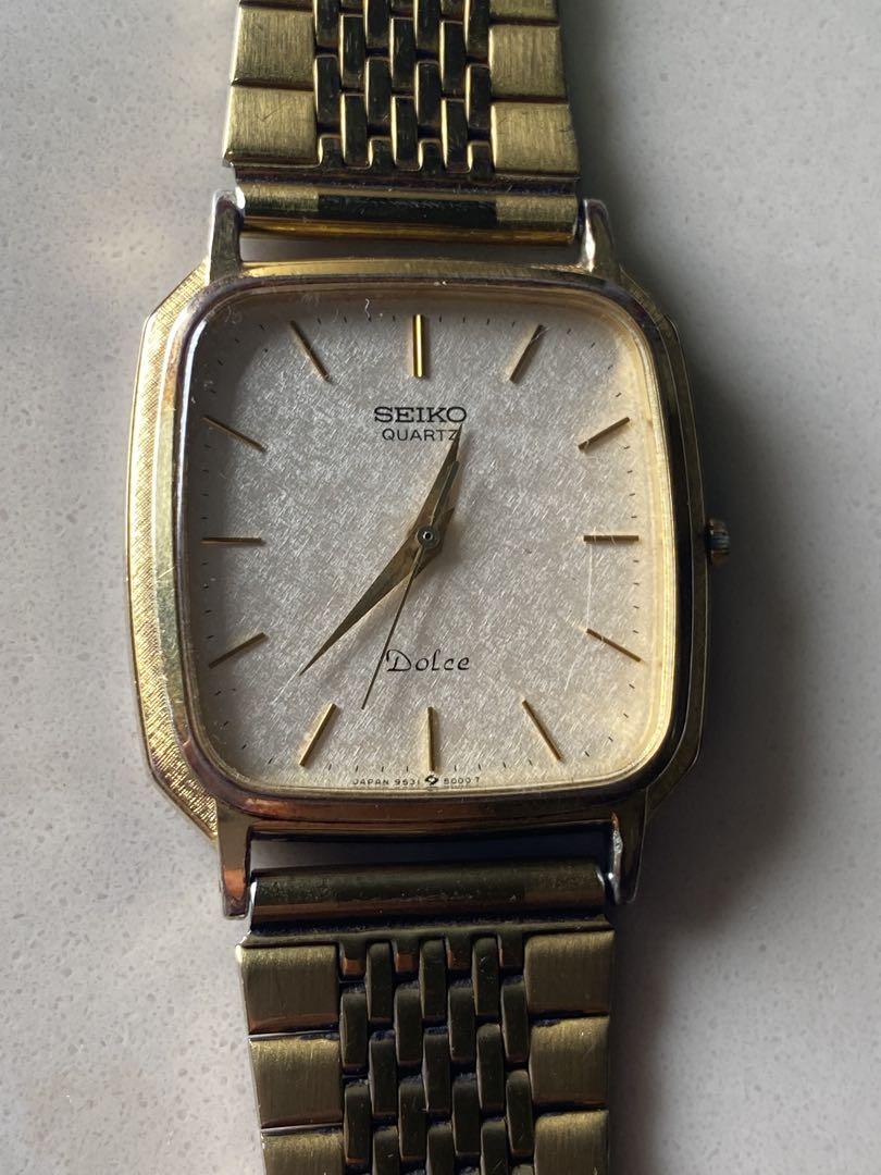 2412❣️ SEIKO セイコー ゴールド ステンレス　ゴールド　スクエア