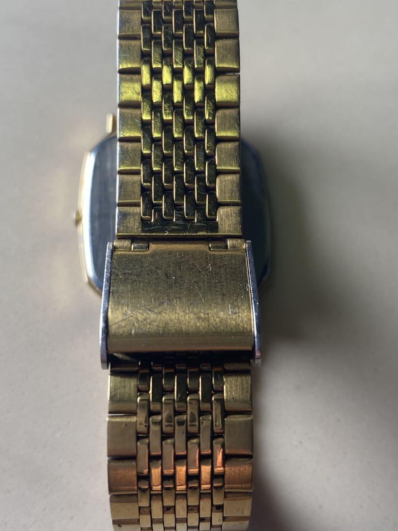 2412❣️ SEIKO セイコー ゴールド ステンレス　ゴールド　スクエア