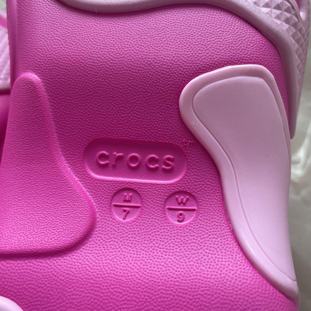 Crocs バブル クラッシュロッグ ピンク 25cm レディース