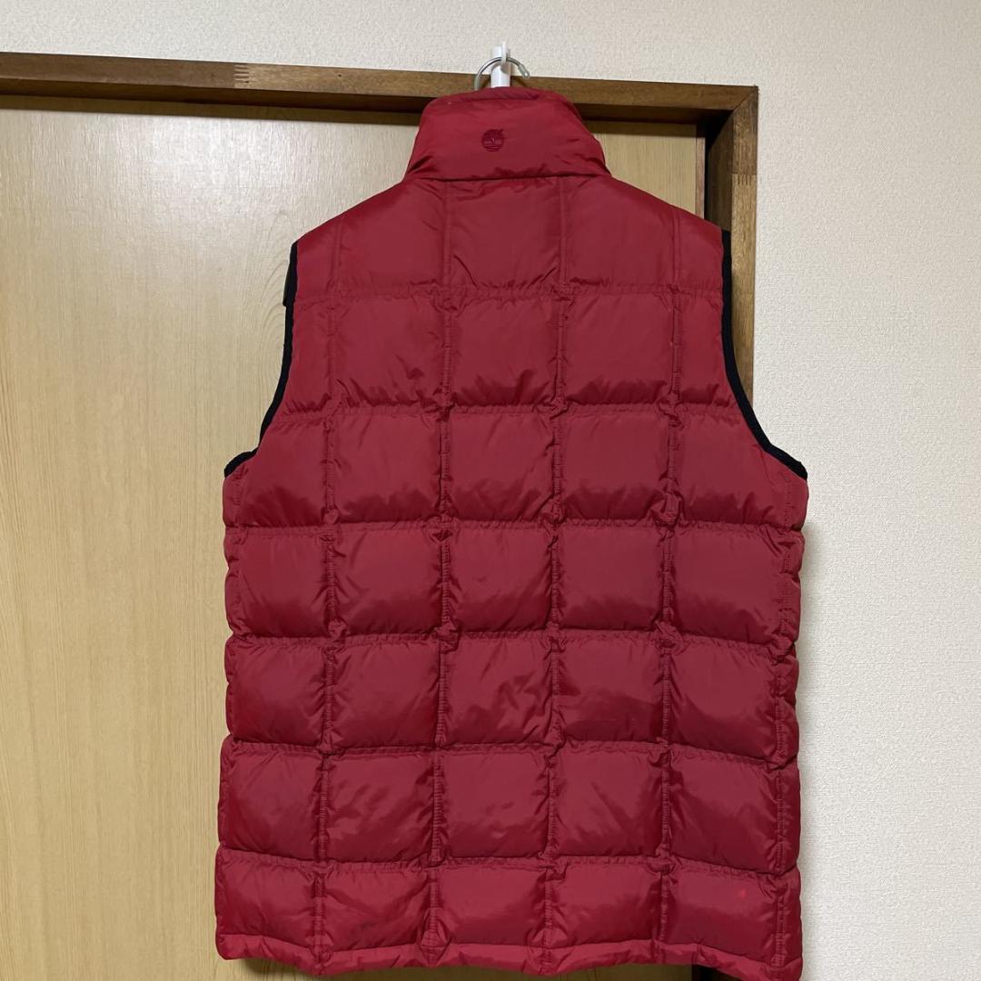 90s Timberland リバーシブルダウンベストポケッタブルL