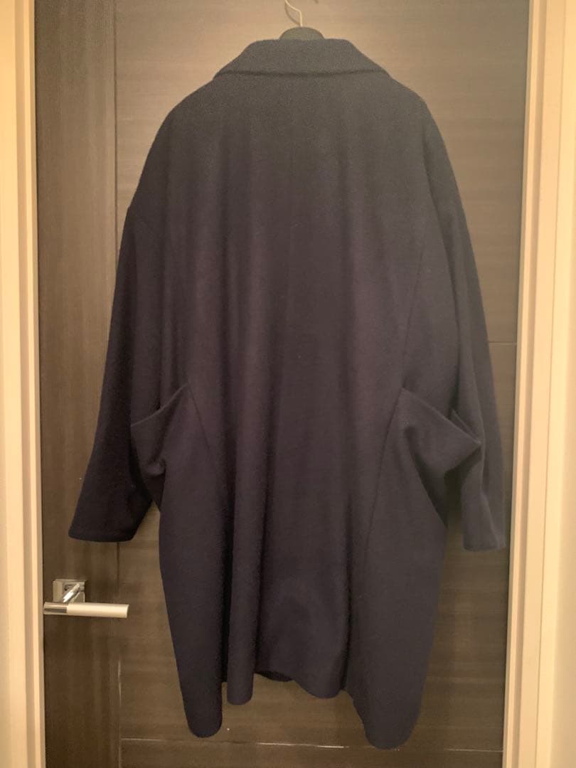 BASISBROEK eggコート、NAVY、M～L テーラードオーバーサイズ