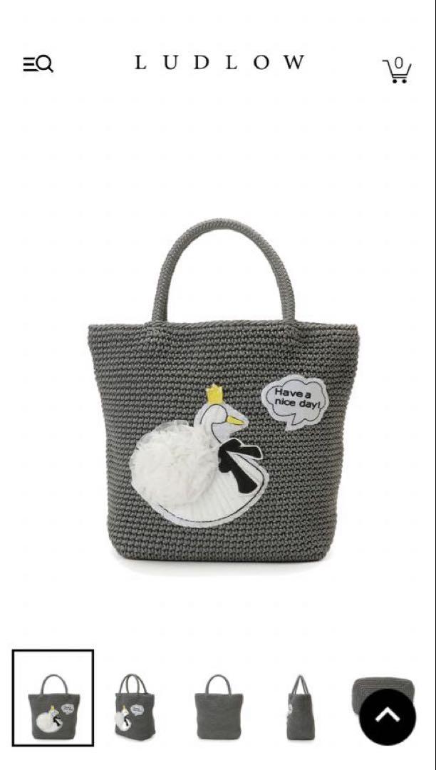 LUDLOW Cord bag M (Swan) ラドローコードバッグスワン