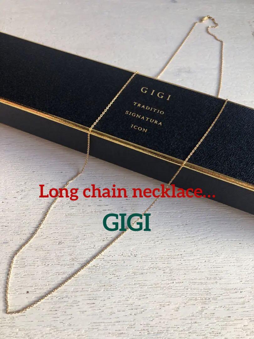 美品⭐️【GIGI ジジ】K18＊ロングチェーンネックレス