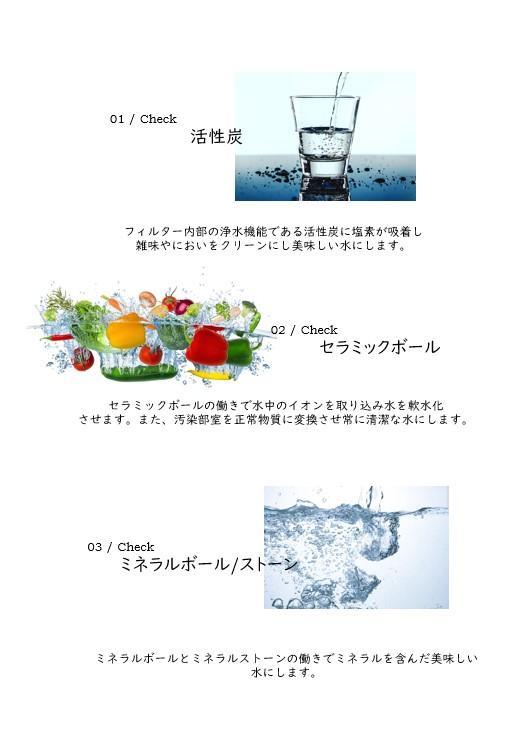 【新品】浄水器 濾過器 ホワイト 5L 3段階フィルター 災害用 本体