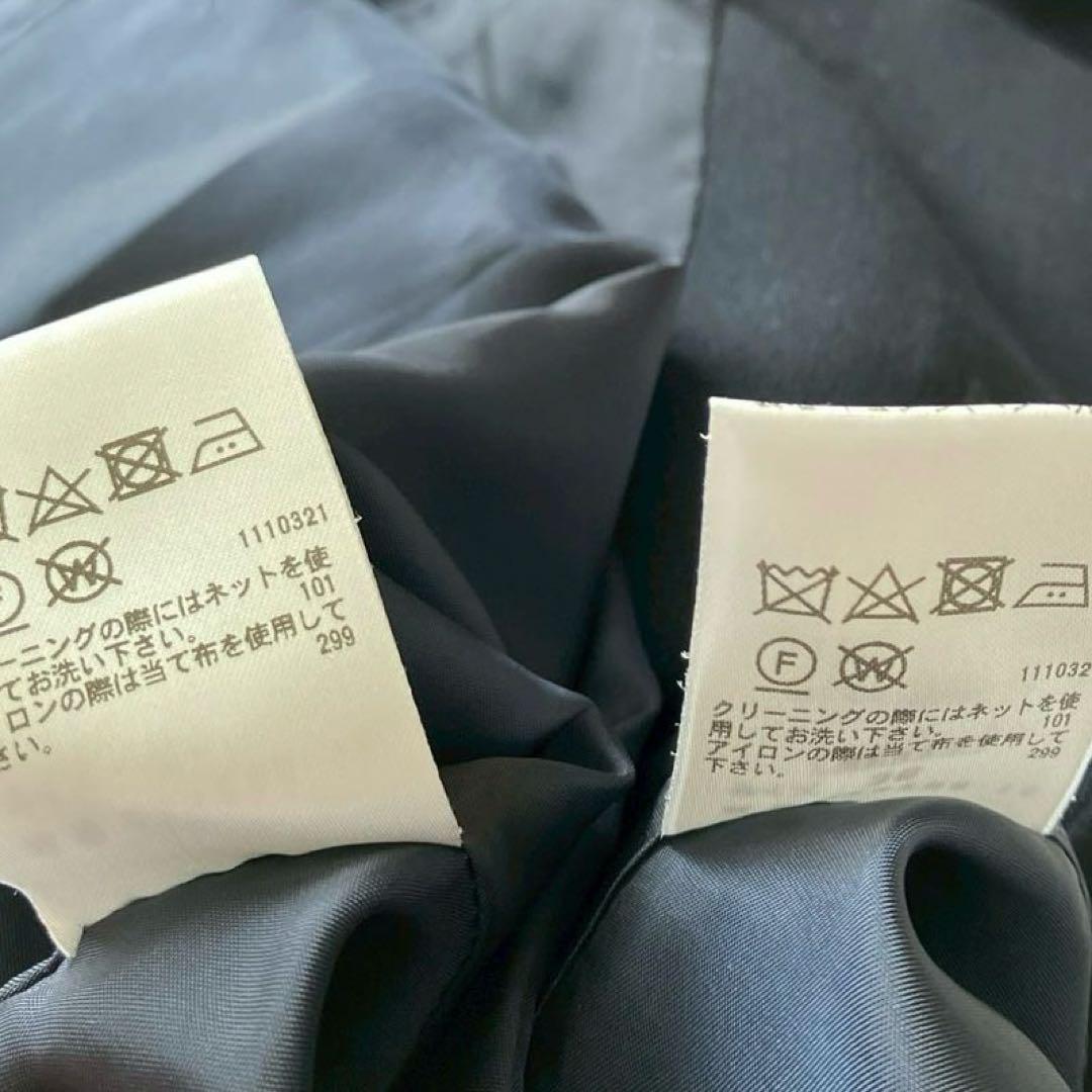 【美品】ピエールカルダン　お受験スーツ ワンピース セットアップ 濃紺 36