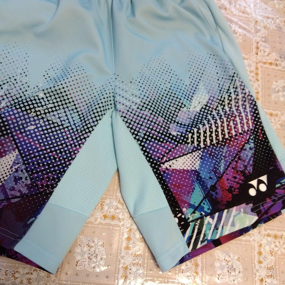 美品✨①YONEX ハーフパンツ／ベリークール／ユニ L／アクアブルー／数量限定