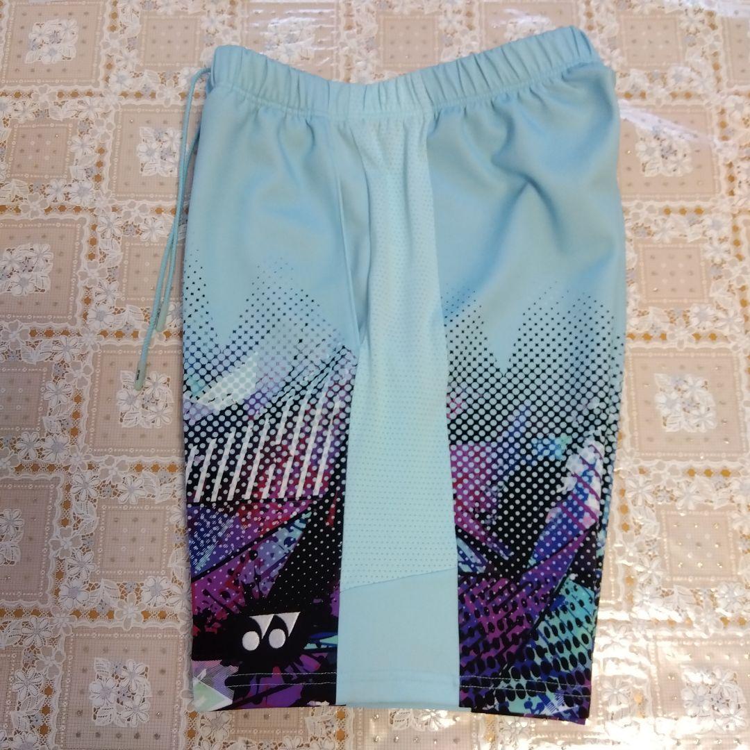 美品✨①YONEX ハーフパンツ／ベリークール／ユニ L／アクアブルー／数量限定