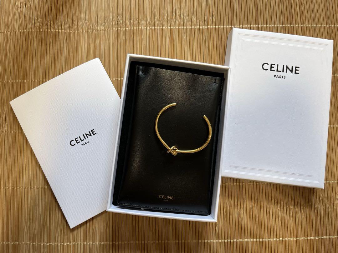 CELINE セリーヌノット エクストラシンブレスレット / ゴールド