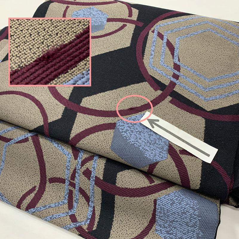 411mr31◇ワンタッチ作り帯 亀甲 二重太鼓 一体型 袋帯◇美品